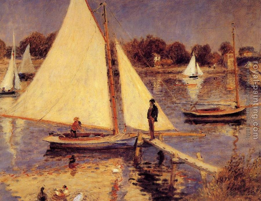 Pierre Auguste Renoir : Sailboats at Argenteuil